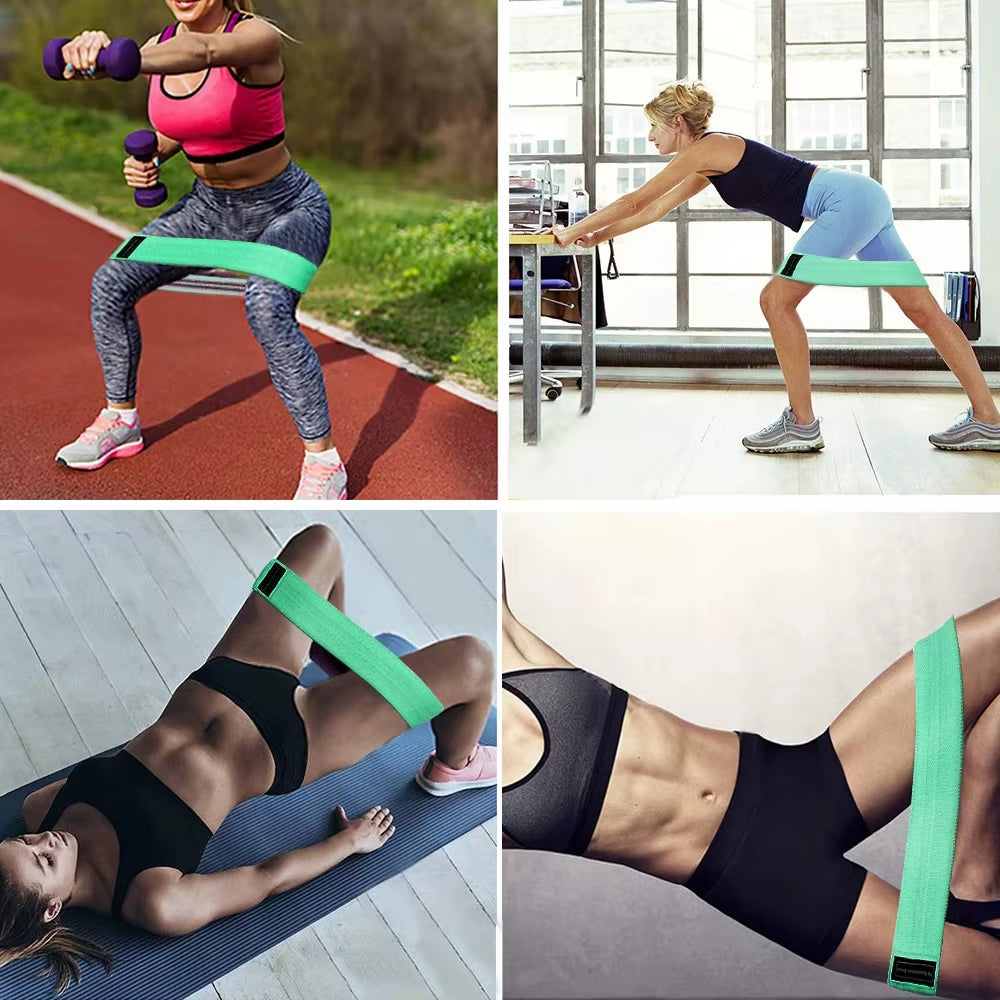 1 Piece of Elastic Rubber Band Fitness Yoga Resistance Band Suit Hip Expander Sports Gym Fitness Equipment Ladies Home Workout